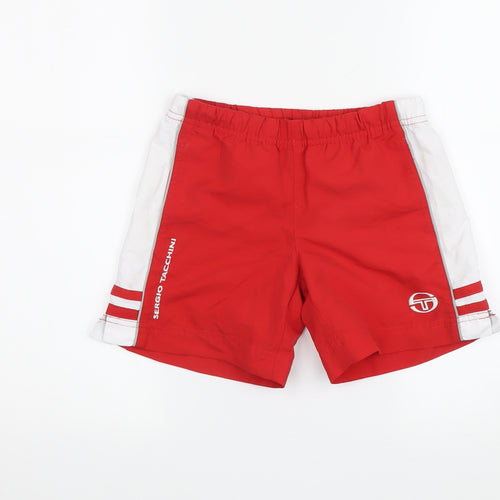 Sergio Tacchini Boys' Red Athletic Shorts XS