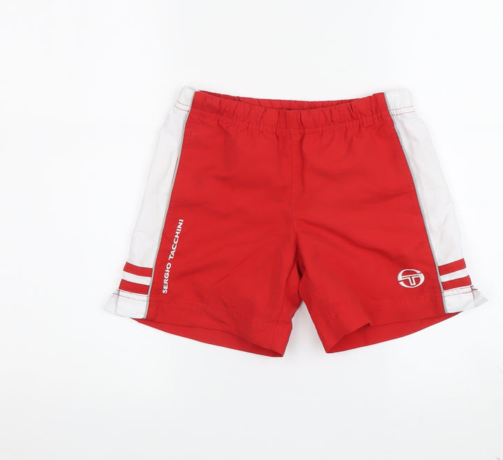 Sergio Tacchini Boys' Red Athletic Shorts XS