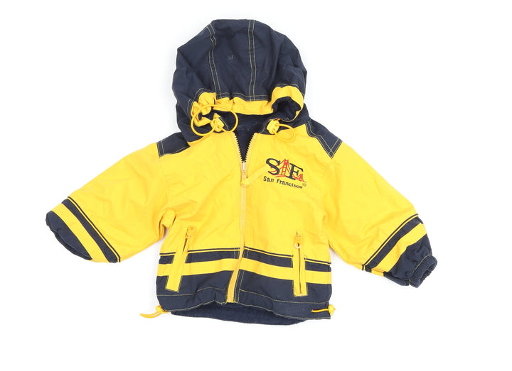 Chenernal Unisex Yellow Puffer Jacket 0-3 Months
