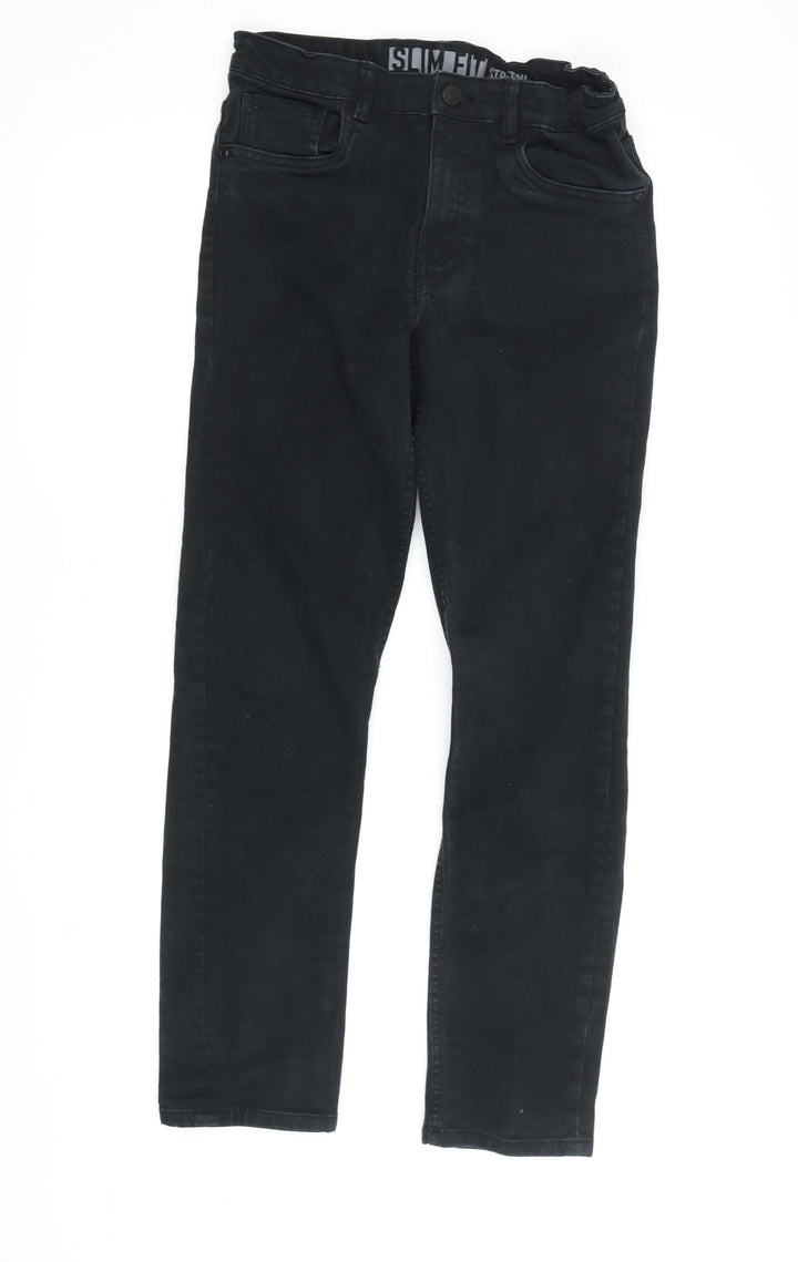 H&M Teens Black Slim Fit Stretch Jeans Size 12-13Y