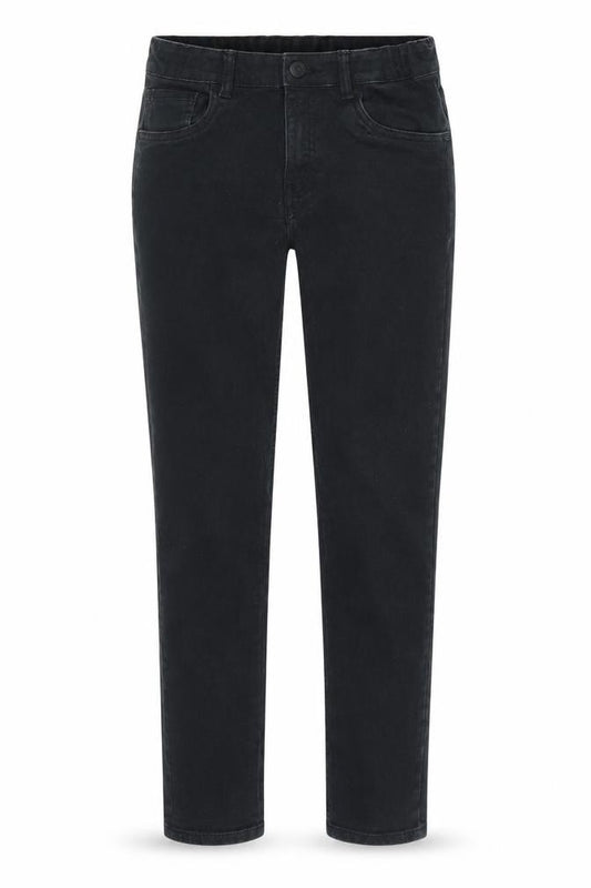 Front view of H&M Teens Black Slim Fit Stretch Jeans, size 12-13Y