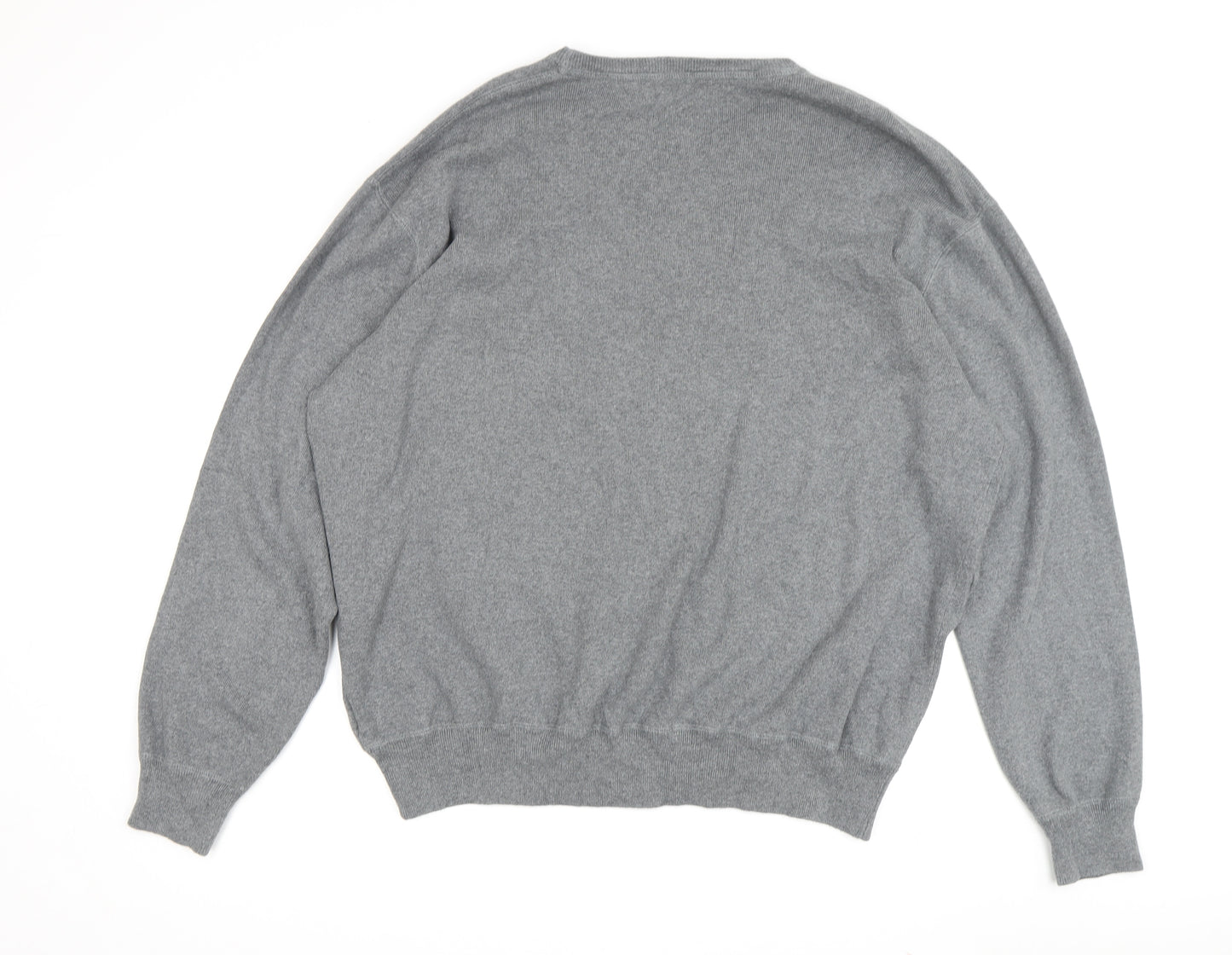 Polo Ralph Lauren Men's Grey V-Neck Wool Pullover XL
