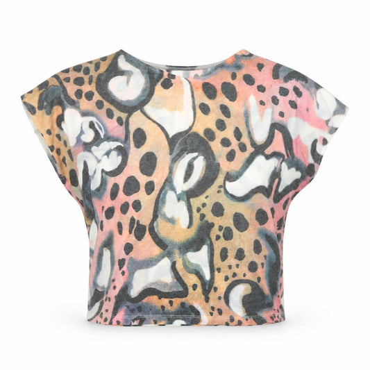 Front view of French Connection Women's Multicoloured Animal Print T-Shirt S