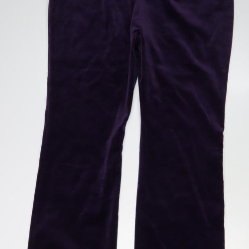 Boden Women's Purple Classic Trousers Size 18