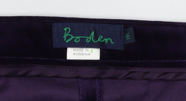 Boden Women's Purple Classic Trousers Size 18