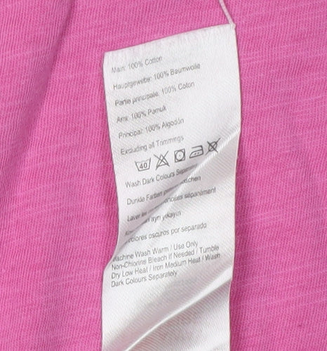 Joules Women's Pink Basic T-Shirt Size 14 - Casual Comfort