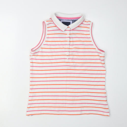 Crew Clothing Women's Multicoloured Polo Shirt, Size 12