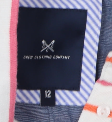 Crew Clothing Women's Multicoloured Polo Shirt, Size 12