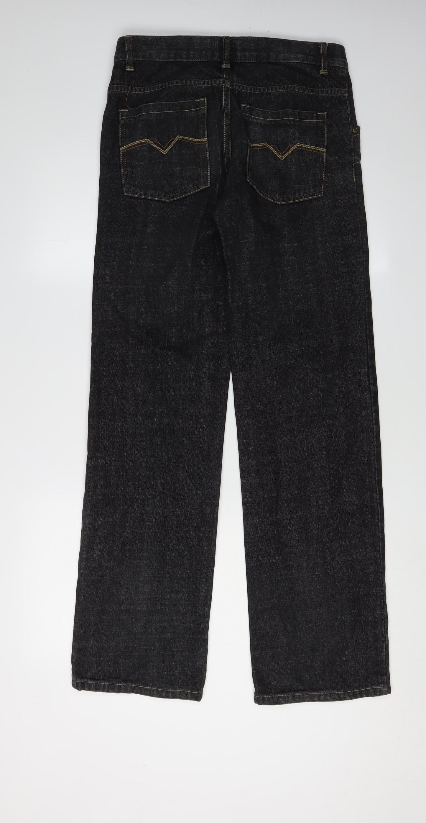 Debenhams Boys Black Straight Jeans Age 15 Regular Fit
