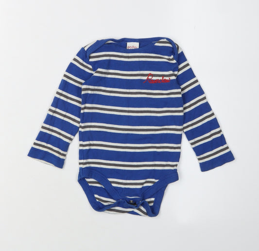 Boden Unisex Blue Harry Potter 6-9M Striped Babygrow