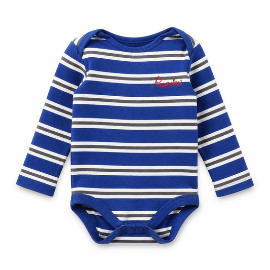 Boden Unisex Blue Harry Potter 6-9M Striped Babygrow