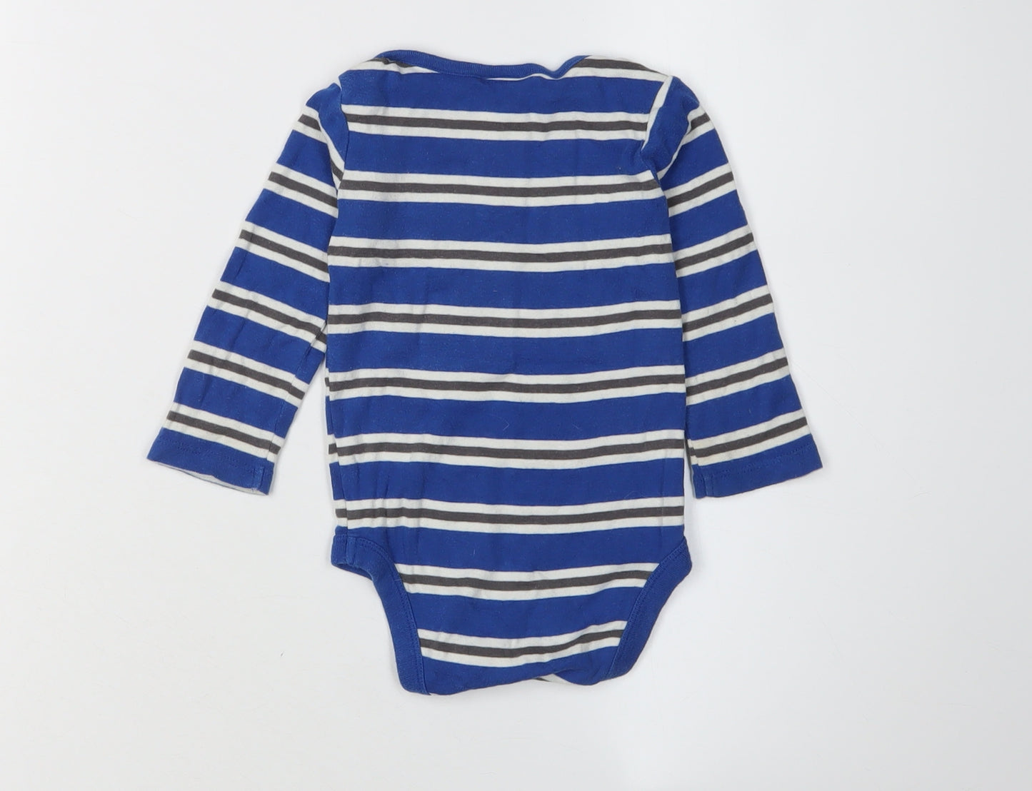 Boden Unisex Blue Harry Potter 6-9M Striped Babygrow