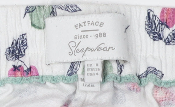 FatFace Women's Multicoloured Floral Lounge Pants Size 8
