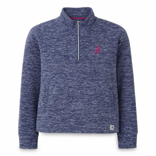 Front view of Land & Sea Blue unisex l pullover sweatshirt