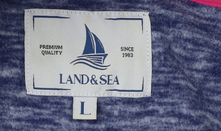 Land & Sea Blue Unisex L Pullover Sweatshirt