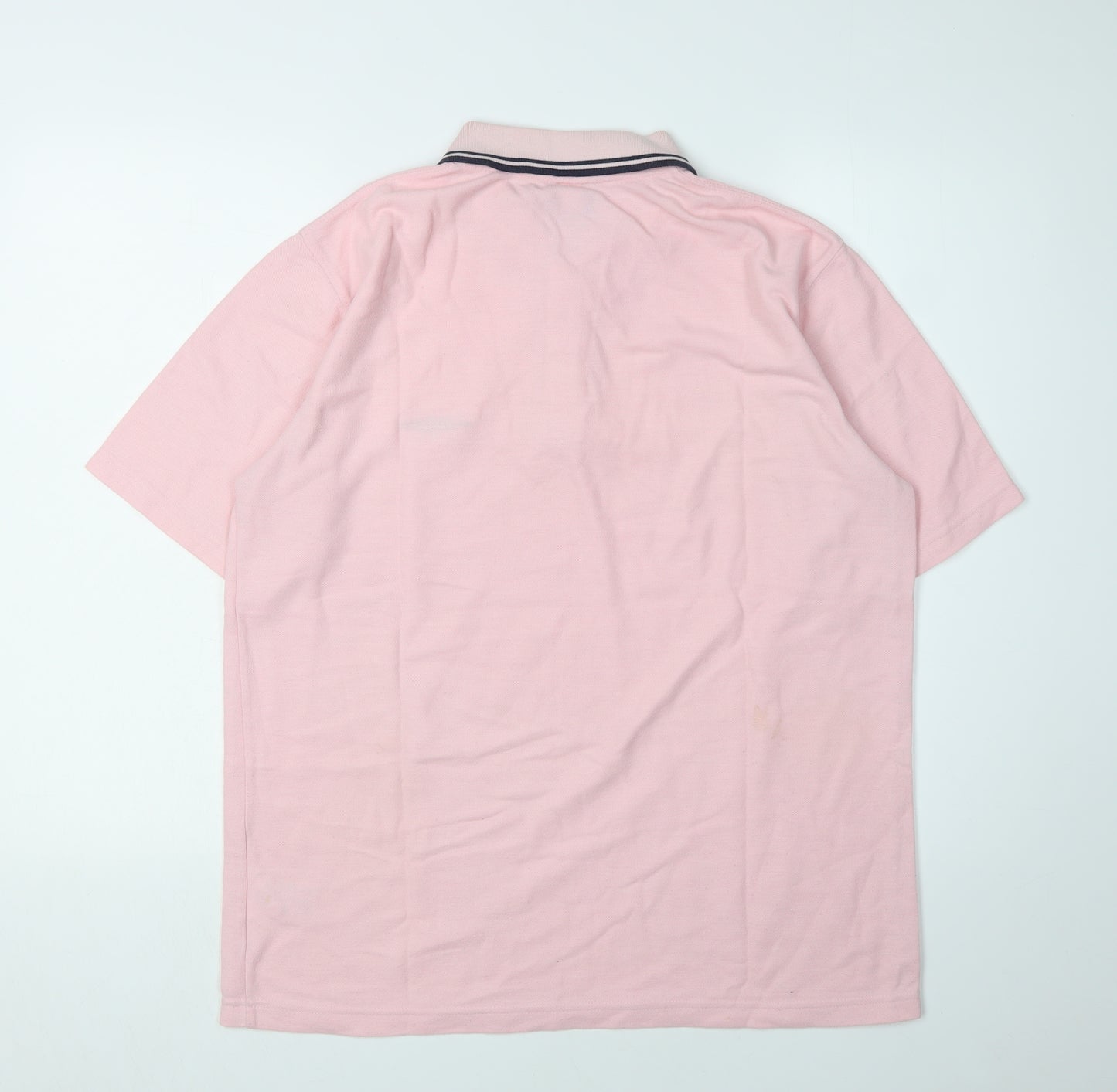 Umbro Men's Pink Polo Shirt L, Short Sleeve Casual