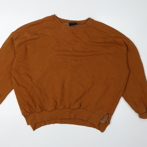Pull&Bear Unisex Brown Pullover Sweatshirt M