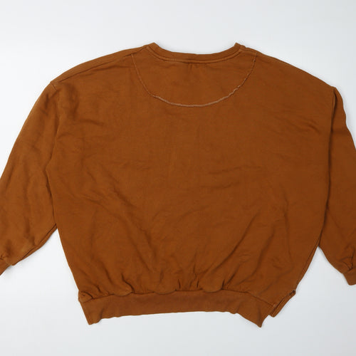 Pull&Bear Unisex Brown Pullover Sweatshirt M