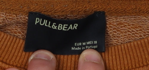 Pull&Bear Unisex Brown Pullover Sweatshirt M