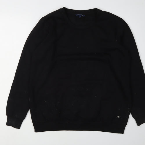 Allen Solly Black Unisex Sweatshirt XL Casual Pullover