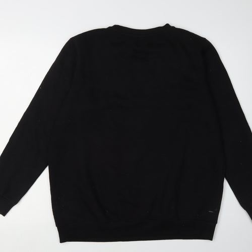 Allen Solly Black Unisex Sweatshirt XL Casual Pullover