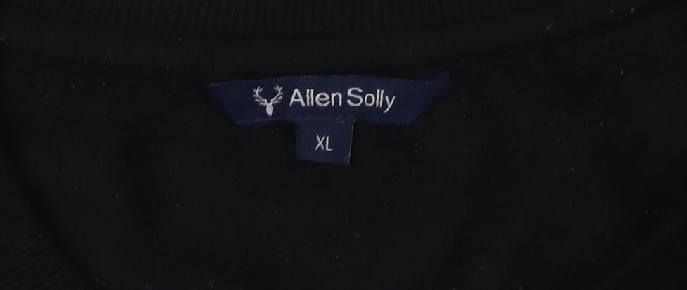 Allen Solly Black Unisex Sweatshirt XL Casual Pullover