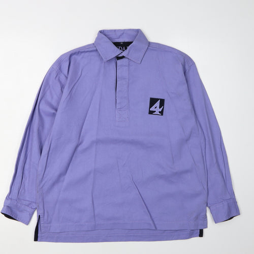 Rydale Boys Purple Long Sleeve Collared Shirt, Size 13