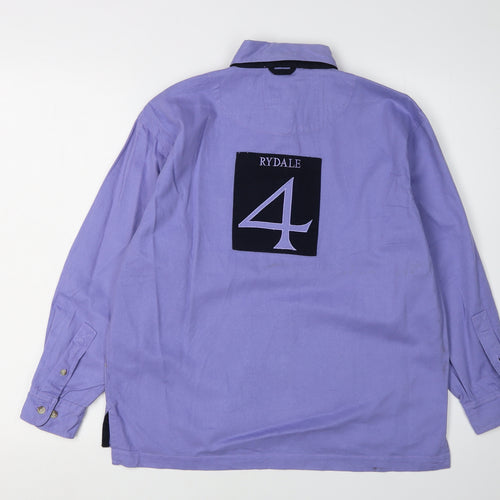 Rydale Boys Purple Long Sleeve Collared Shirt, Size 13