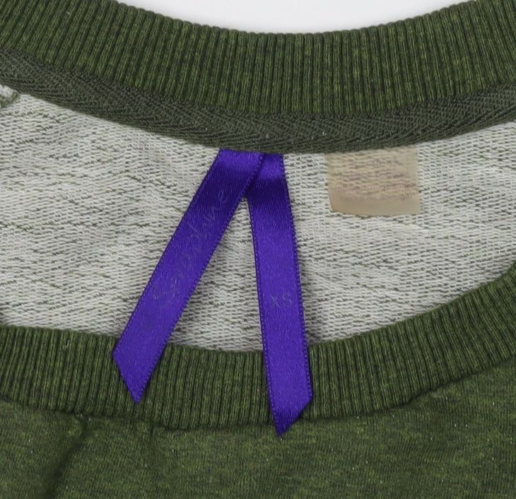 Seraphine Women's Green XS Knit Sweatshirt