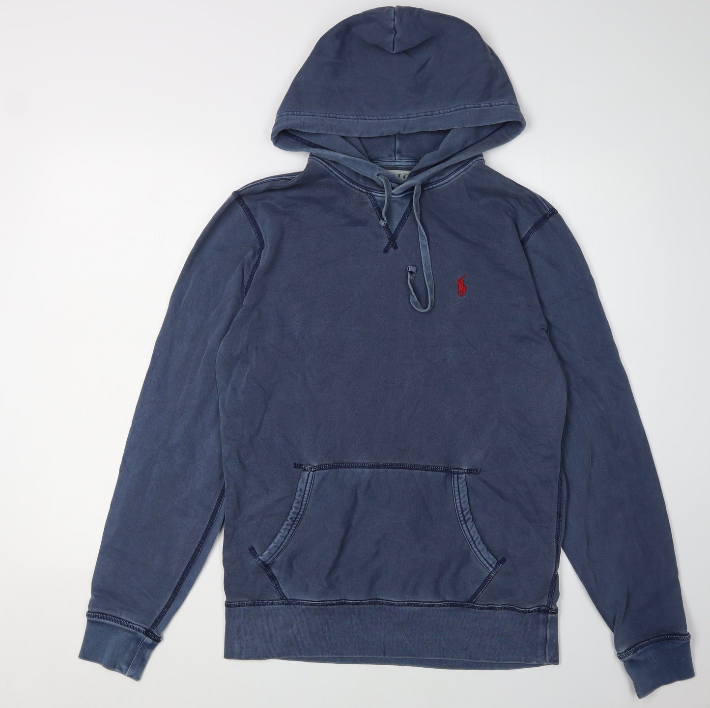 Polo Ralph Lauren Men's Blue Pullover Hoodie - S