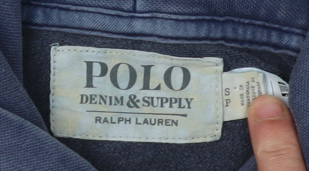 Polo Ralph Lauren Men's Blue Pullover Hoodie - S