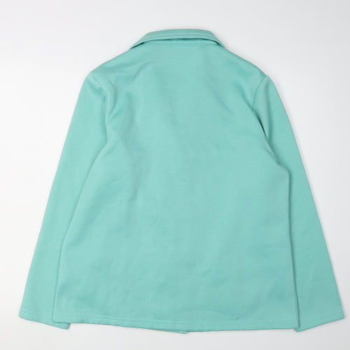 Damart Women's Green Shawl Blazer Size 14/16 Lined