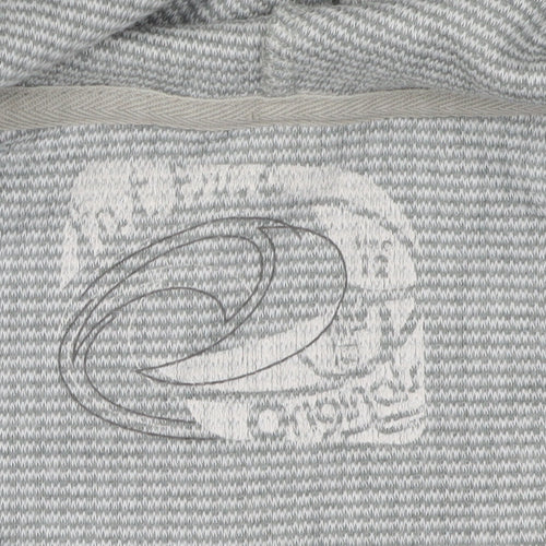 O'Neill Grey Henley Hoodie Unisex Adults Size 12