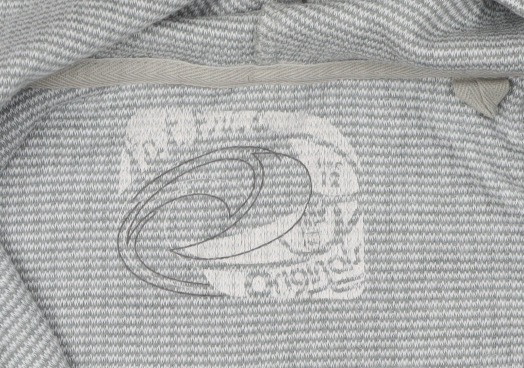 O'Neill Grey Henley Hoodie Unisex Adults Size 12