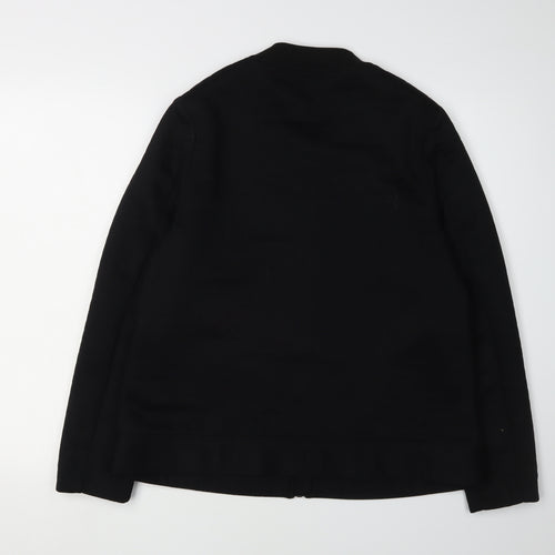 Marks and Spencer Women's Black Full Zip Sweatshirt, Size 14