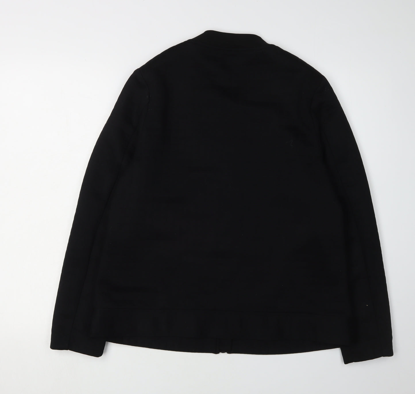Marks and Spencer Women's Black Full Zip Sweatshirt, Size 14