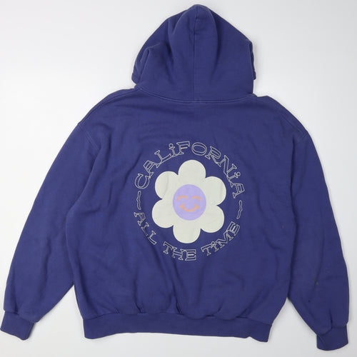 Pull&Bear Teens Blue Pullover Hoodie, Size 12