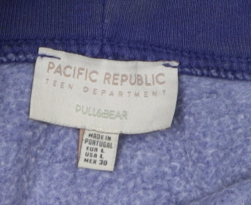 Pull&Bear Teens Blue Pullover Hoodie, Size 12