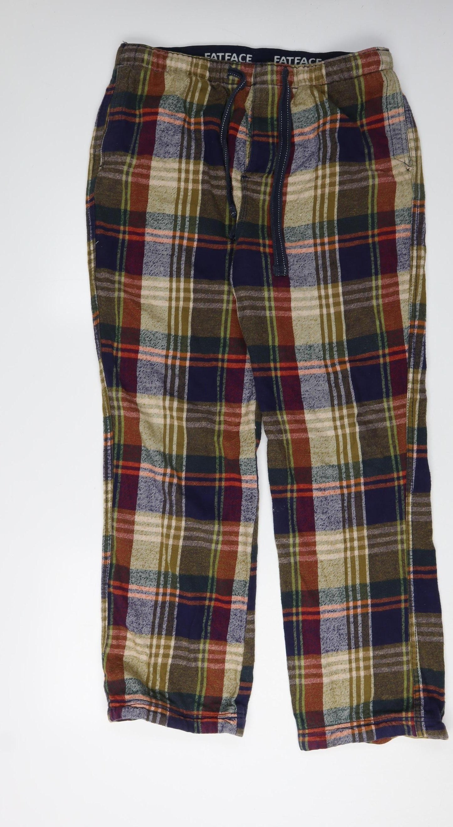 Fatface Men's Multicoloured Plaid Pyjama Pants L