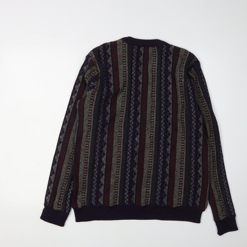 Rialto Men's Multicoloured Pullover Jumper, Size M