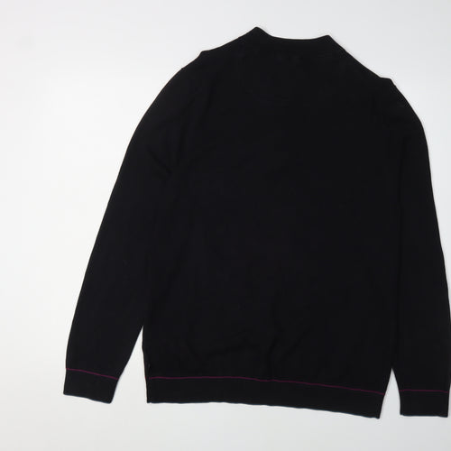 Ted Baker Men's Black Henley Jumper Size L