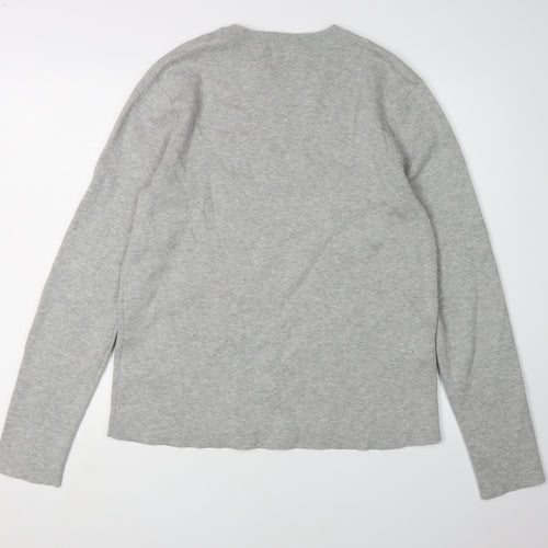 Topman Men's Grey Pullover Jumper Medium, Casual Comfort