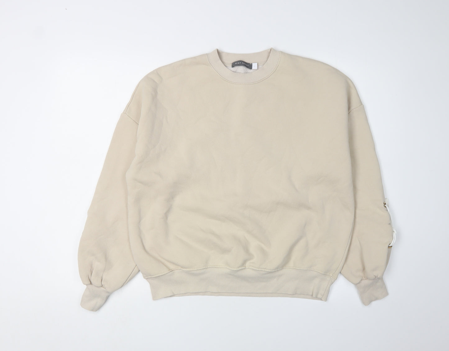 Mint Velvet Women's Beige Pullover Sweatshirt L