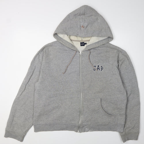 GAP Grey Full Zip Unisex Hoodie XL
