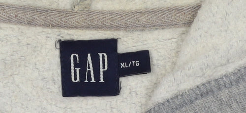 GAP Grey Full Zip Unisex Hoodie XL