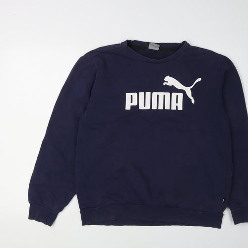 Puma Men's Blue M Logo Sweatshirt