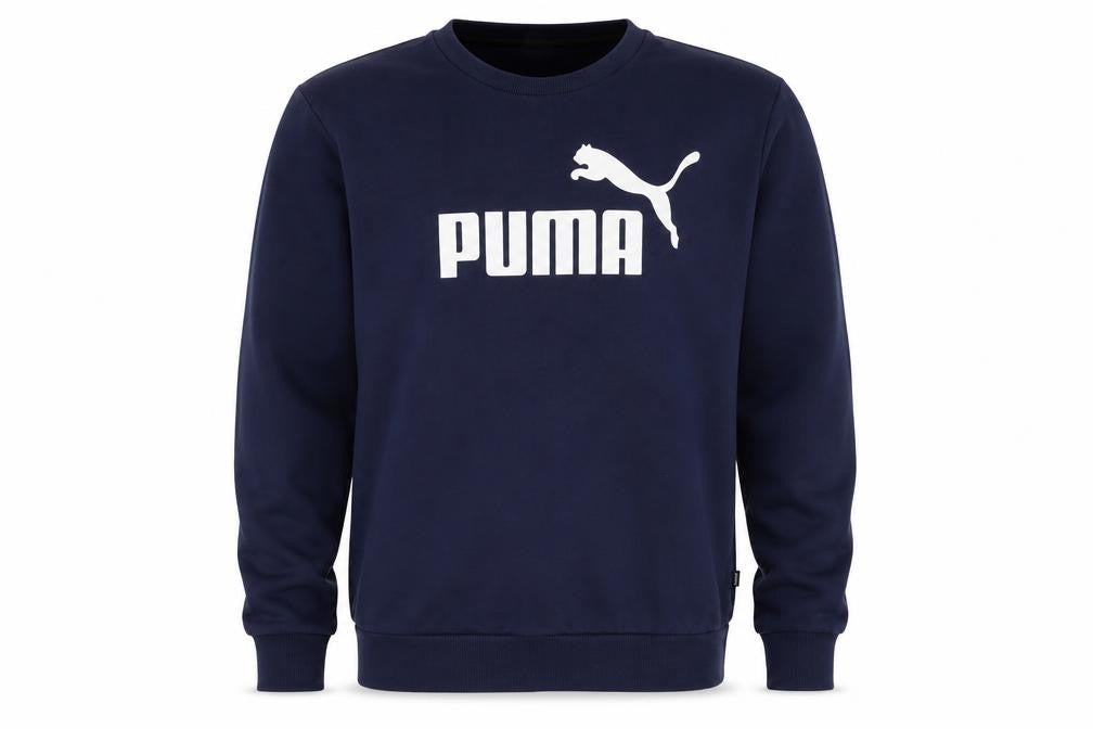 Front view of Puma Men's Blue M Logo Sweatshirt