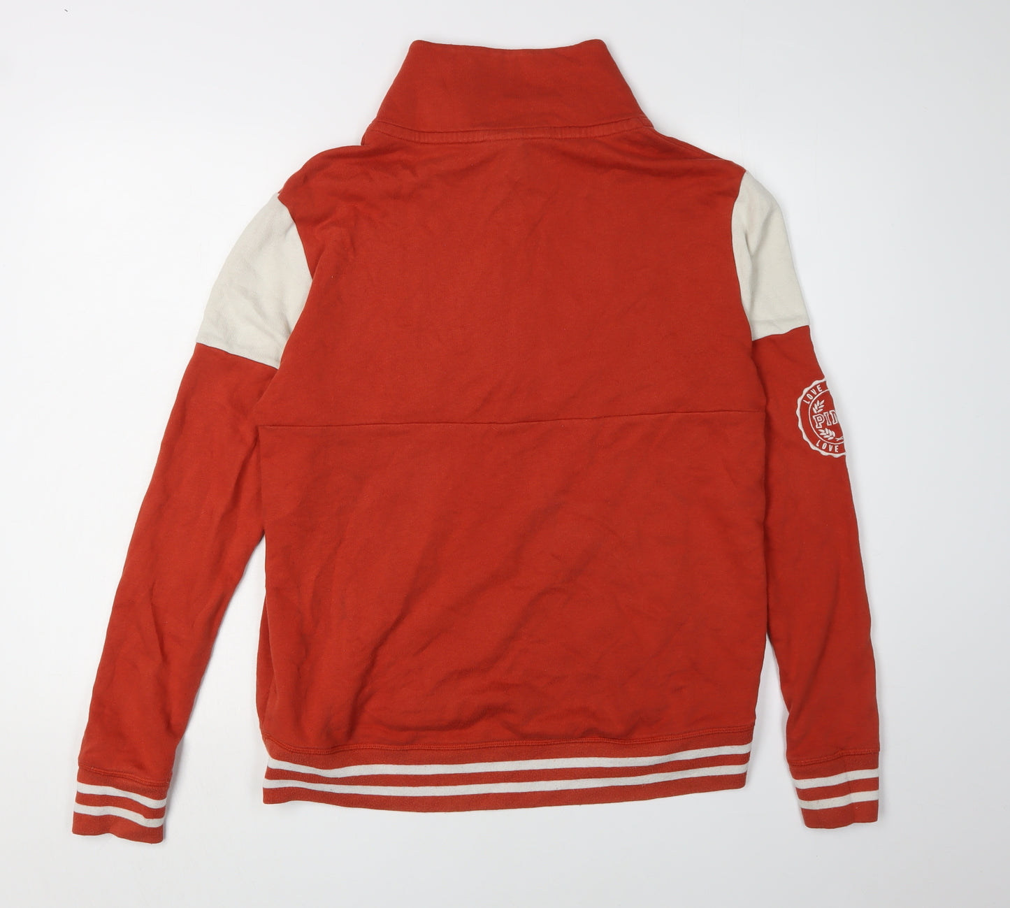 Victoria's Secret PINK Red 1/4 Zip Sweatshirt - Women S