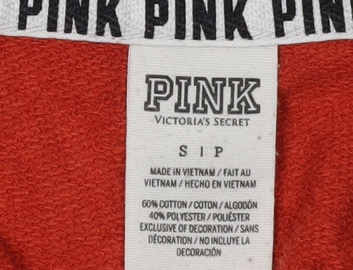 Victoria's Secret PINK Red 1/4 Zip Sweatshirt - Women S