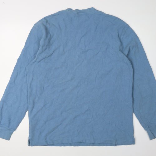 Timberland Men's Blue Long Sleeve T-Shirt Size L